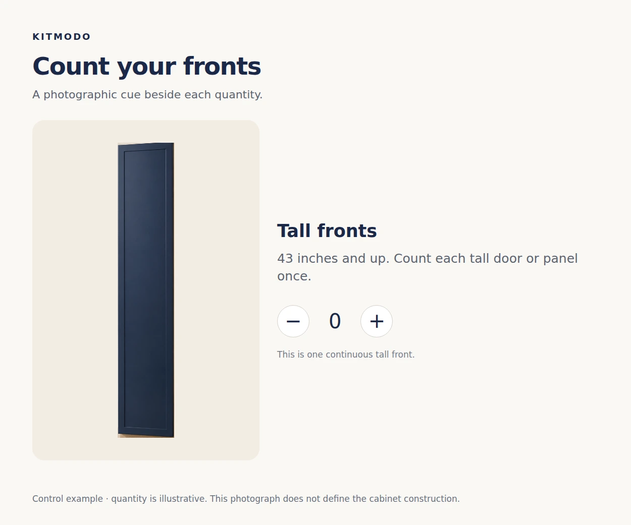 Photoreal cabinet layout